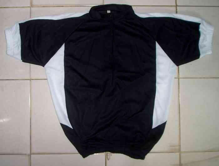 jersey sepeda hitam putih