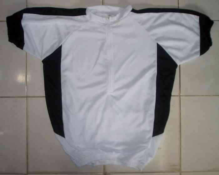 jersey sepeda putih hitam