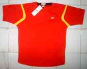 kaos yonex asli original merah kuning