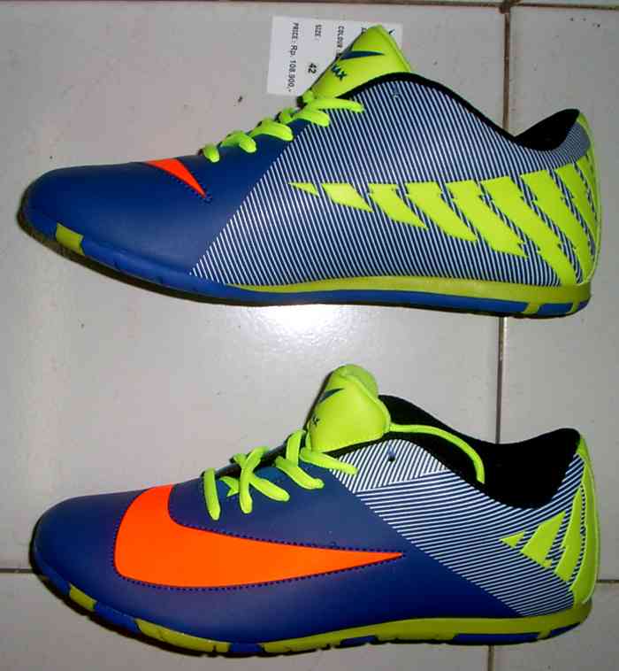 sepatu futsal original murah biru hijau stabilo