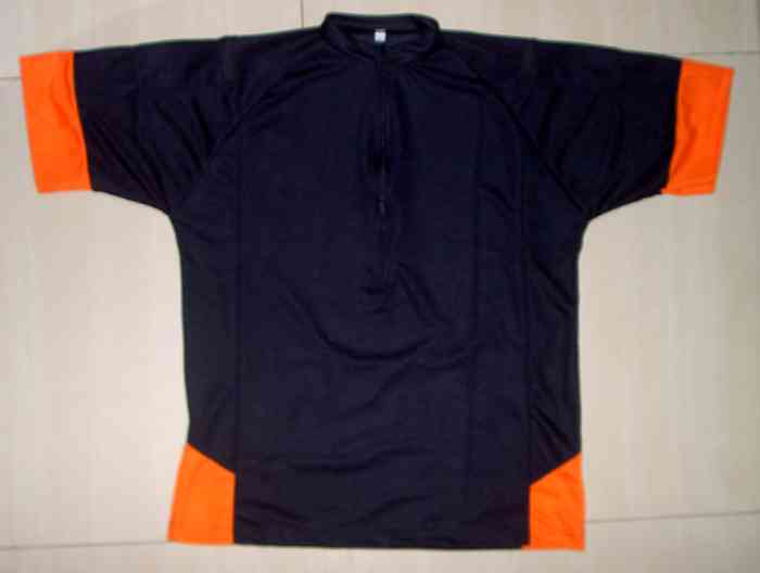 jersey sepeda santai hitam oren